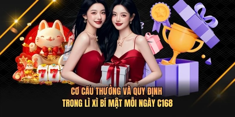 Cơ cấu thưởng và quy định trong lì xì bí mật mỗi ngày C168